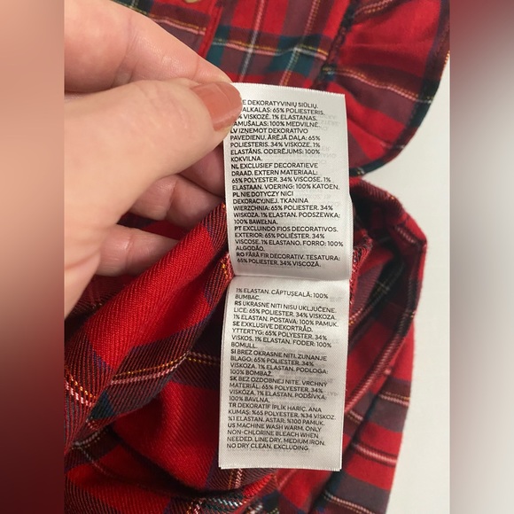 H&M Toddler Baby Girl Plaid Holiday Ruffled Dress - Picture 9 of 10